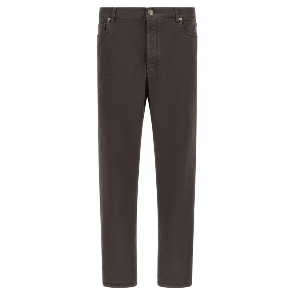 Brunello Cucinelli Men Garment-Dyed Denim Jeans